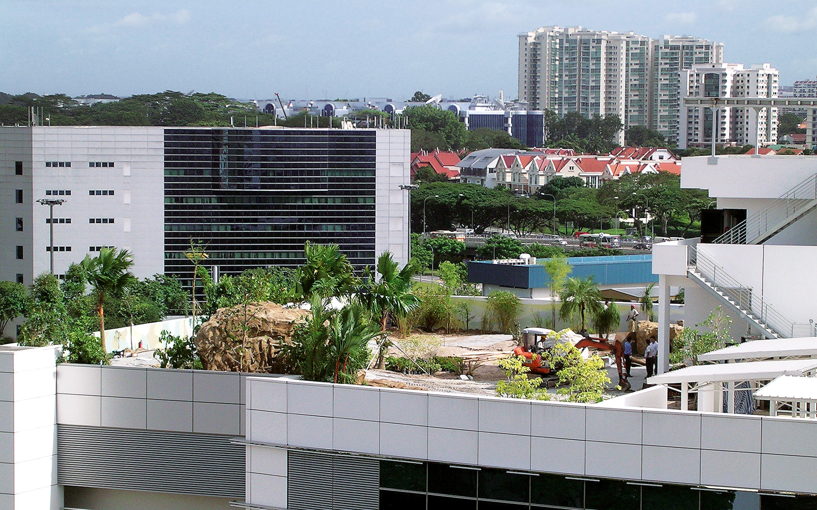 A green roof is built